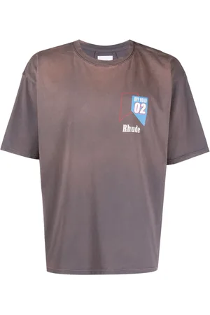 Rhude O2 Off-Road print cotton T-shirt