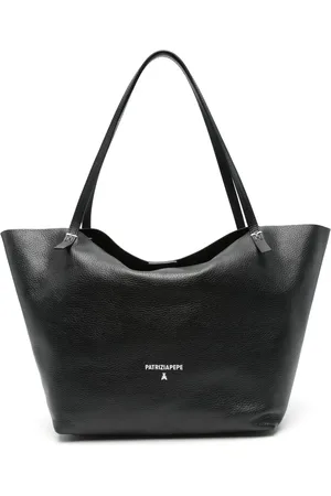 Patrizia Pepe Hammered-leather tote bag