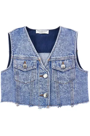 PHILOSOPHY DI LORENZO SERAFINI Denim waistcoat