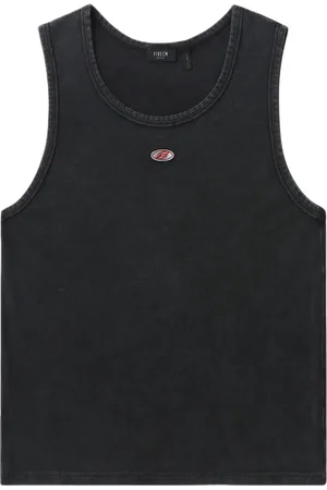 FIVE CM Logo-appliqué round-neck tank top