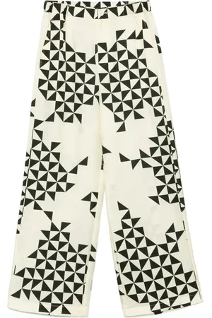 JNBY by JNBY Geometric-print trousers
