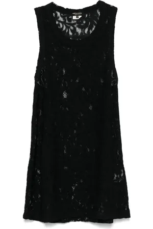 Comme des Garçons Floral-lace tank top