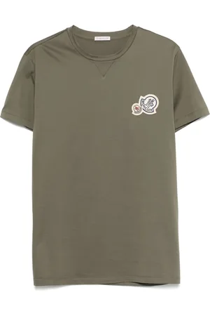 Moncler Double-logo-patch cotton T-shirt