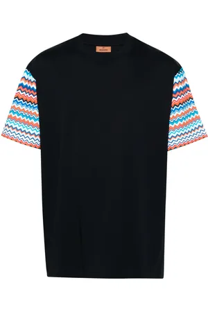 Missoni Zigzag-sleeves cotton T-shirt