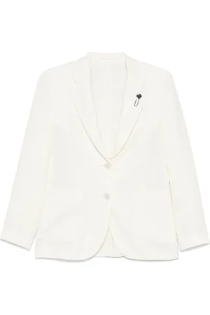 LARDINI Brooch-detail blazer