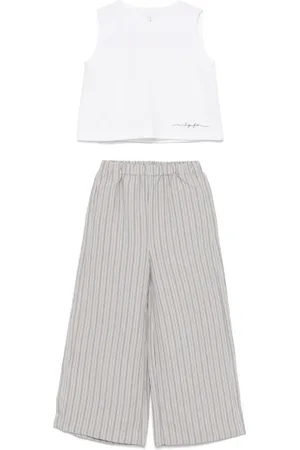 Il gufo Striped trousers set
