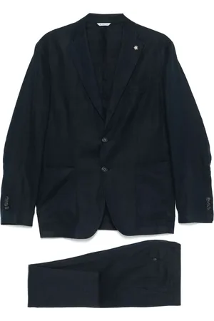 Manuel Ritz Linen single-breasted suit