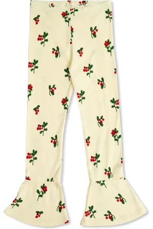 Mini Rodini Cherry-print leggings