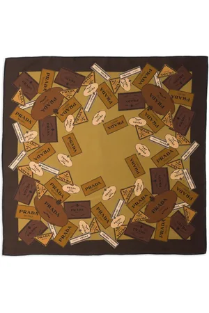 Prada Heritage-print twill scarf