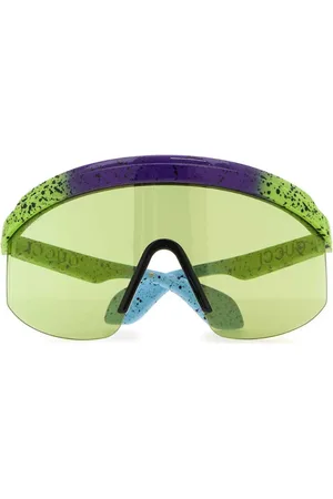 Gucci Logo-print mask-frame sunglasses