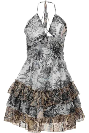 Roberto Cavalli Floral-print mini dress