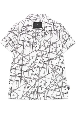 John Richmond Chain link-print shirt