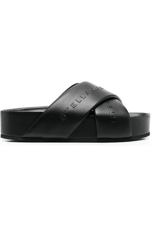 Stella McCartney Logo-strap flatform sandals