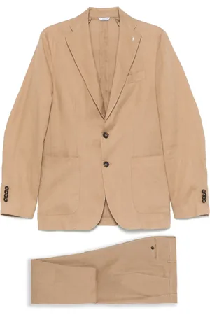Manuel Ritz Linen single-breasted suit