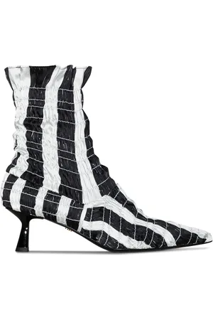 AMY CROOKES Marthe 60mm shirred boots