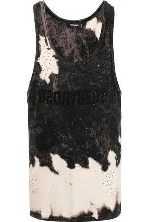 Dsquared2 Bleached logo-print tank top
