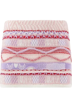 LANEUS Jacquard mini skirt