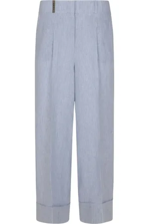 PESERICO SIGN Pintuck-detailing trousers