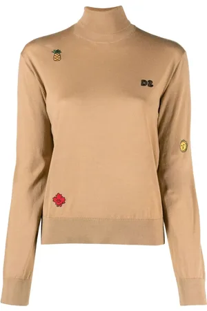 Dsquared2 Logo-embroidered roll-neck jumper