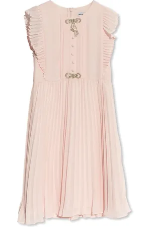 Self-Portrait Pleated chiffon dress