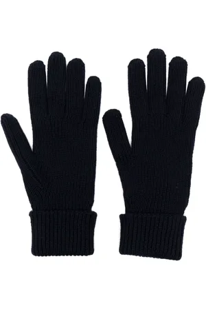 Woolrich Logo-patch virgin wool gloves