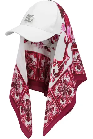 Dolce & Gabbana Majolica-print silk-blend cap