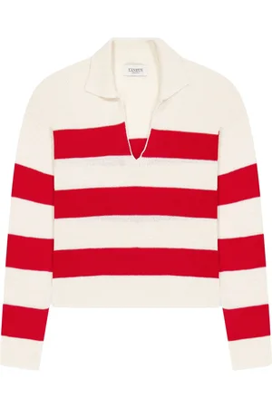 LANEUS Knitted long-sleeve polo