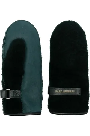 Parajumpers Logo-print sheepskin gloves