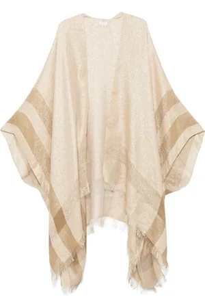 PESERICO SIGN Lurex-detail cape