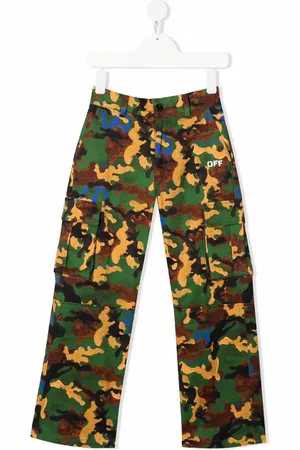 OFF-WHITE Camouflage-print trousers