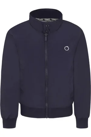 Trussardi Logo-embroidered bomber jacket