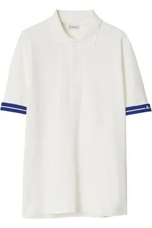 Burberry Striped cotton polo shirt
