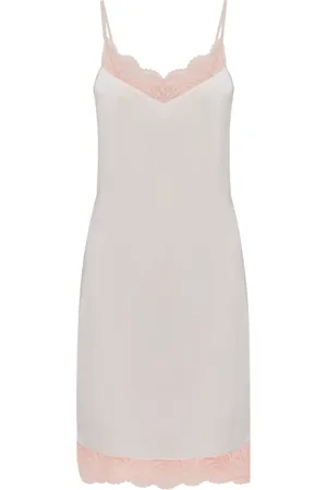 Hanro Lace-trim nightgown