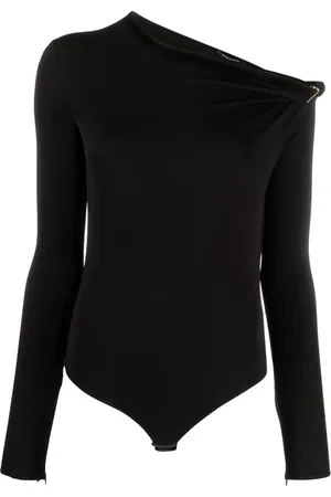 VERSACE Off-shoulder long-sleeve bodysuit