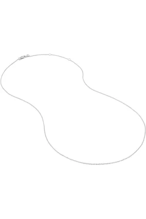 Monica Vinader 14kt white gold Super Fine chain necklace