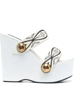 Puccini Embroidered-design open-toe sandals