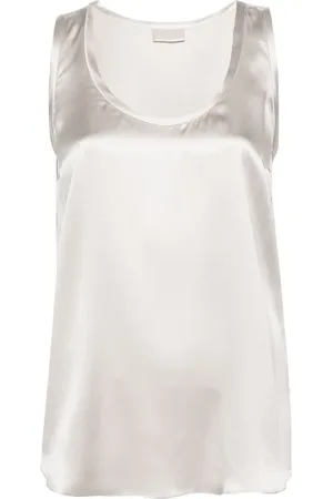 Brunello Cucinelli Satin tank top