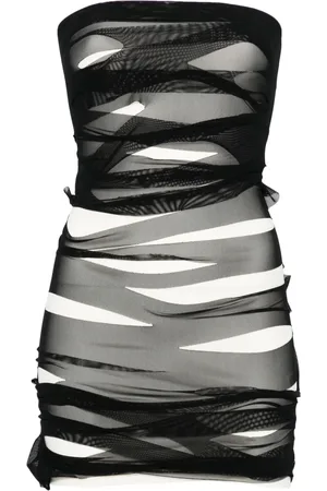 Maison Margiela Distressed-finish mini dress