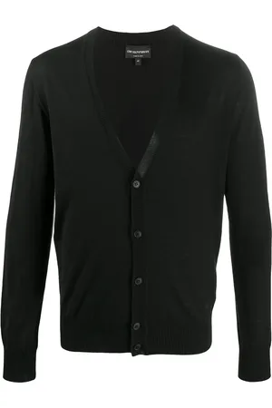Emporio Armani V-neck fine knit cardigan