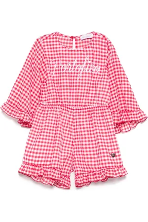 MONNALISA Checked jumpsuit