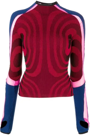 PAOLINA RUSSO Ribbed long-sleeve top