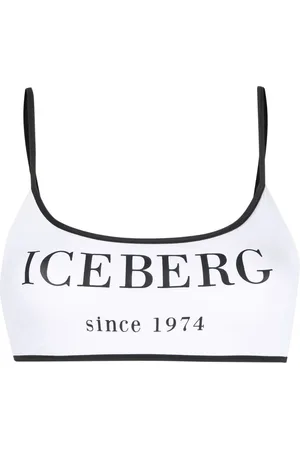 Iceberg Logo-print bikini top