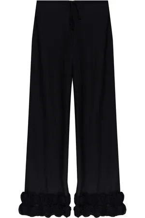 Oseree Floral-appliqué trousers