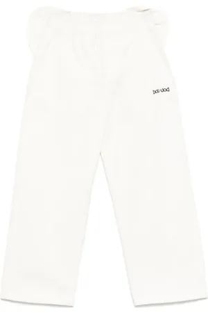 DOUUOD KIDS Logo-embroidered trousers