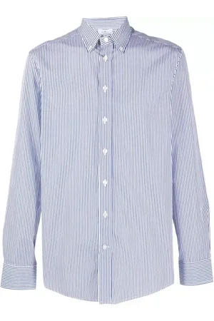 Etro Embroidered-logo striped shirt