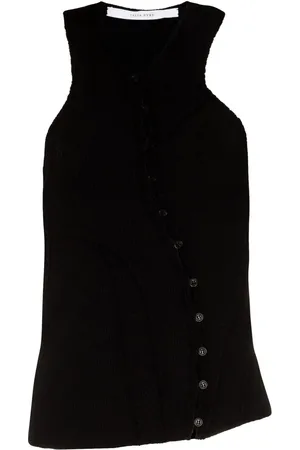 Talia Byre Button-up asymmetric vest