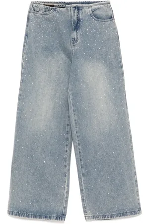 B+AB Crystal embellishment jeans