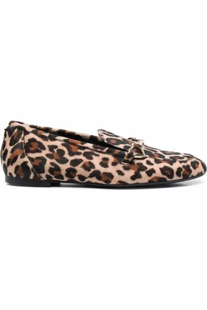 Moschino Leopard-print slip-on loafers