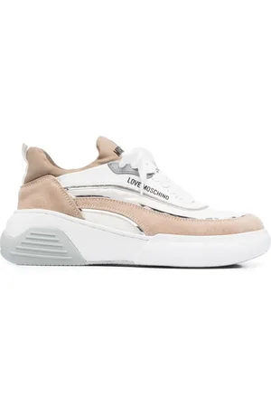 Moschino Contrast-panel low-top sneakers