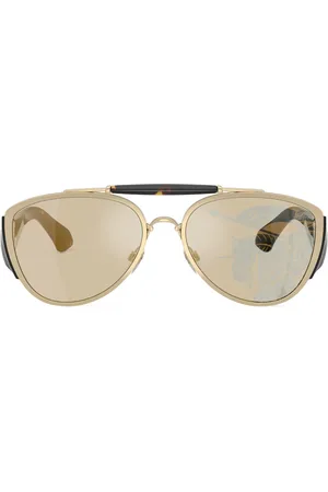 Burberry Tortoise-shell pilot frame sunglasses